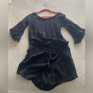 Anthropologie black medium romper